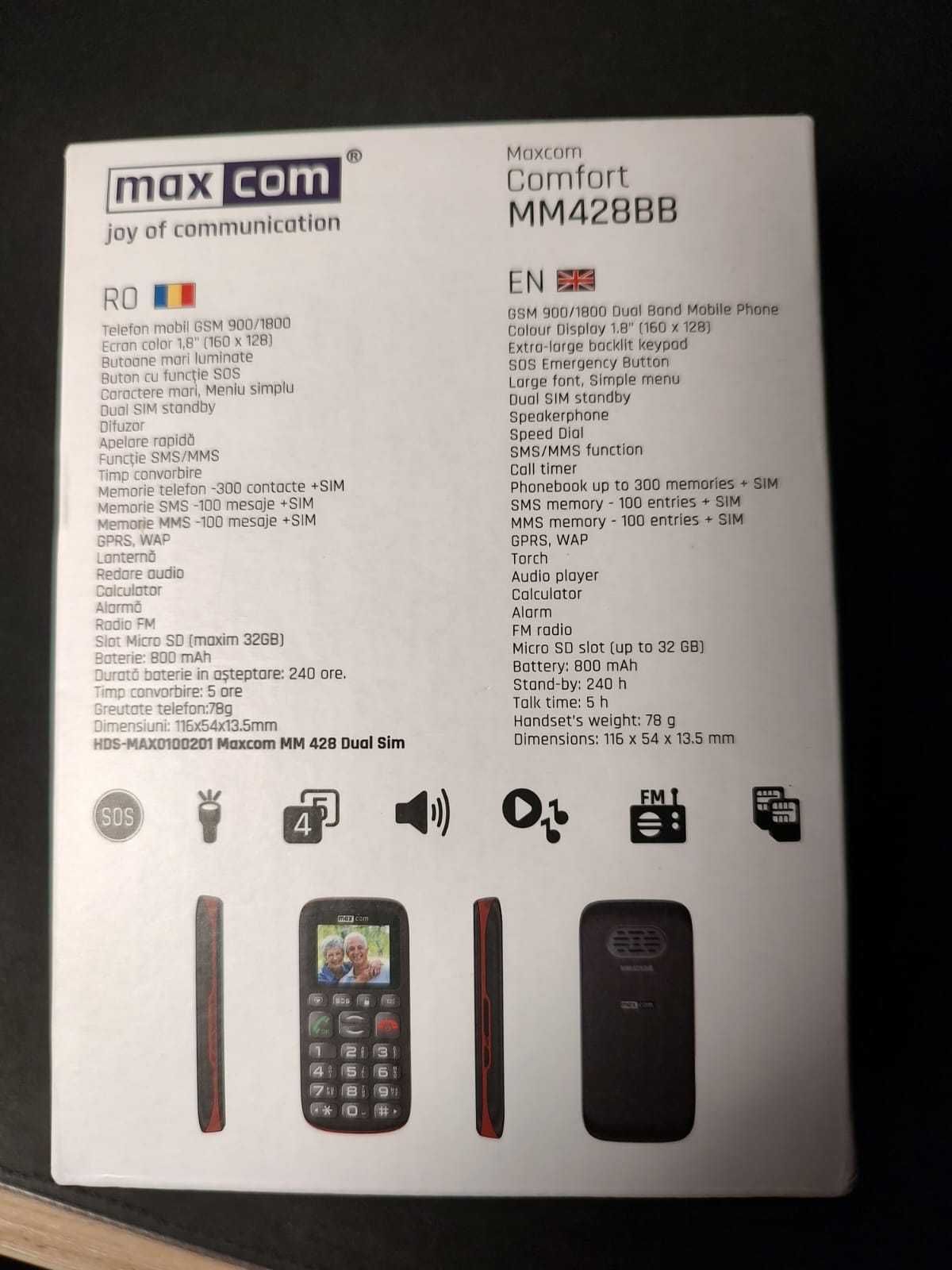 Telefon Maxcom Comfort MM428BB SIGILAT