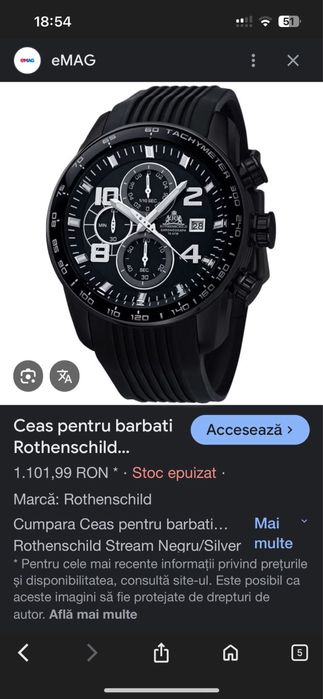 Ceas barbat nou nout