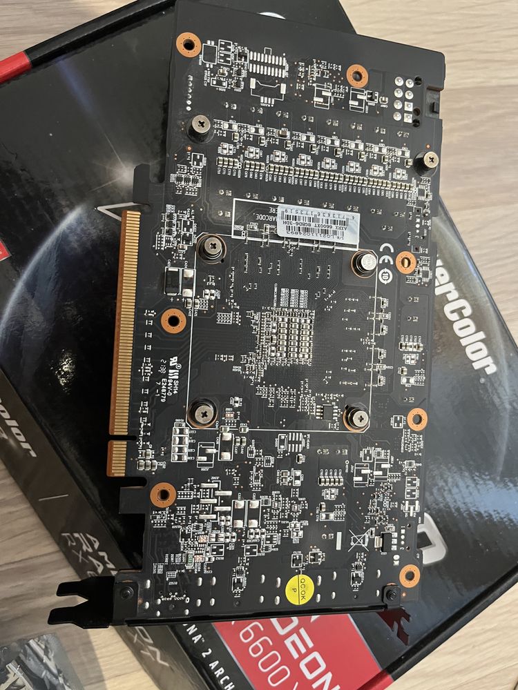 Видеокарта Rx 6600xt. Powercolor fighter.