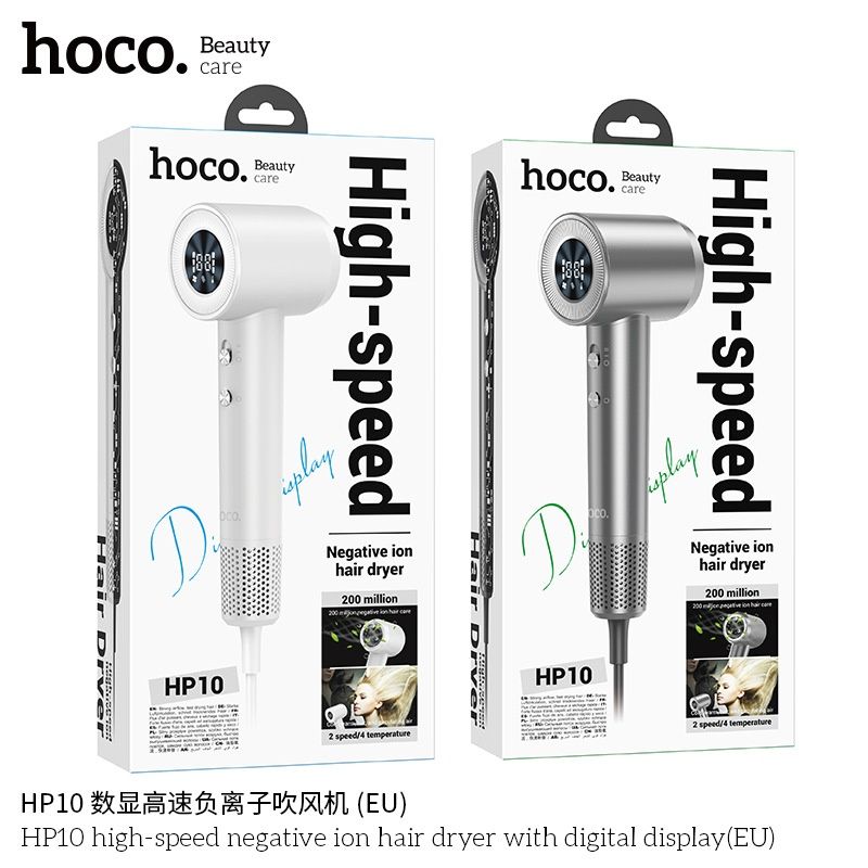 Hoco HP10 Профессиональные Фен отрицательными ионами стандарт EN Dyson