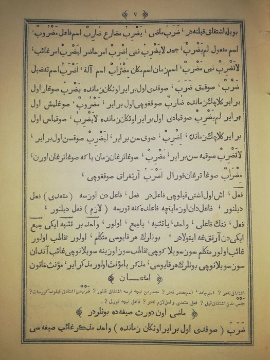 Учебник Арабской морфологии 1896г.
