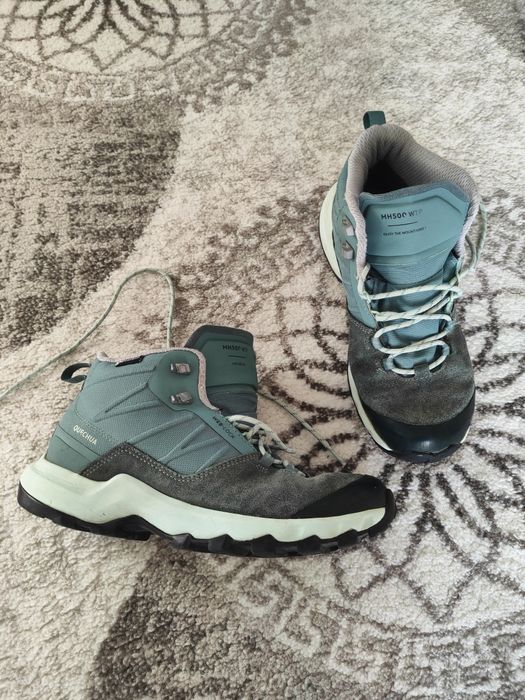 Bocanci Impermeabili Drumeţie la Munte MH500 Verde Damă mărimea 37