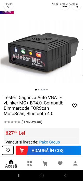 Tester auto diagnoza