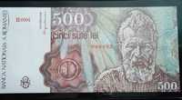 500 Lei 1991 bancnota necirculata UNC Constantin Brancusi