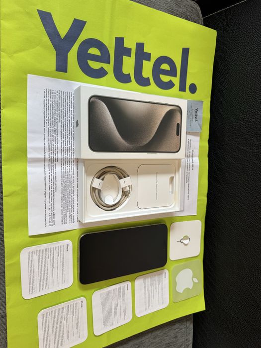 КАТО НОВ 256GB iPhone 15 Pro Max Yettel Гаранция 2026г. Natural