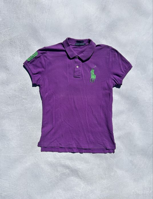 Tricou polo dama Polo Ralph Lauren mov The Skinny Polo marimea L