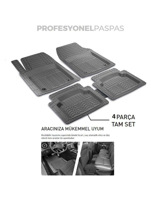 стелки гумени за кола универсални , тип леген черни promats ...