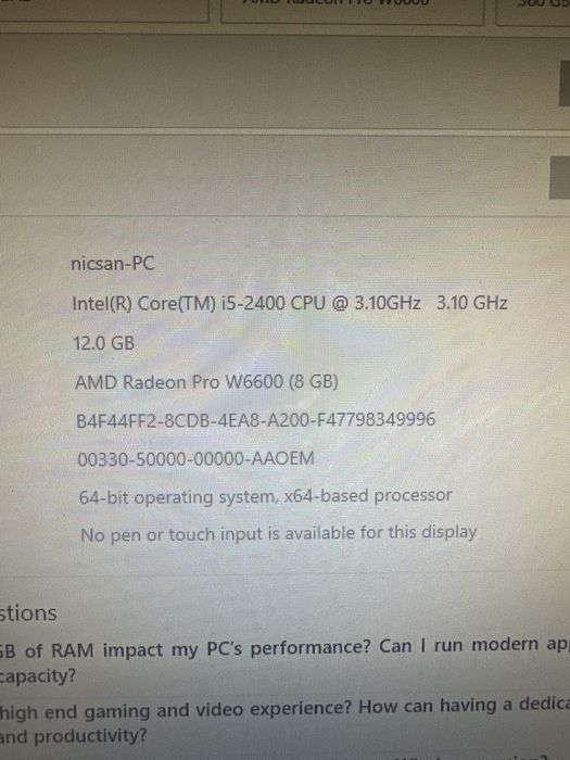 AMD Radeon pro w6600 8gb ddr6 pci-e 4.0