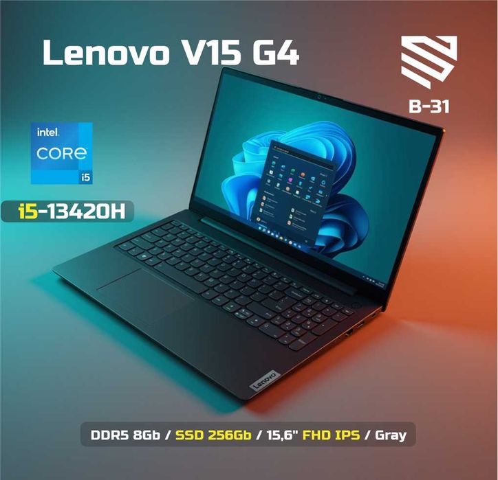 Lenovo V15 G4 AMN 82YU00CUFE / AMD R5-7520U / 8Gb D5 / SSD 512Gb