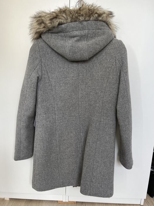 Palton gri din lana | Reserved | XS
