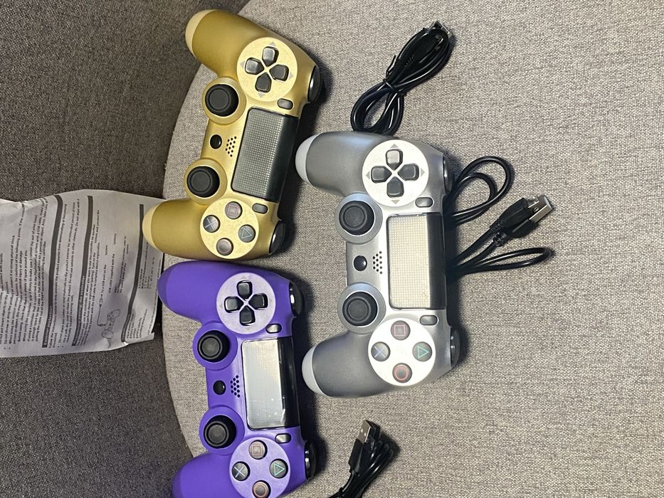 !!!НОВИ!!! Контролери за ps4 идва с зарядно (сив,лилав,и златен)