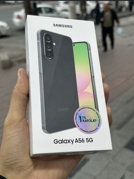 Samsung a56 qora rang 128 tali yengi