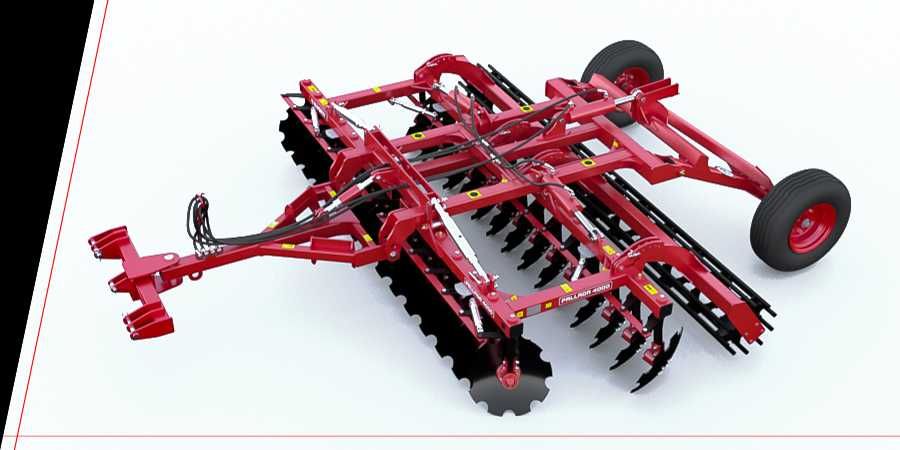 Grapa cu discuri PALLADA 4000 productivitate: 4,8 ha/h NOU