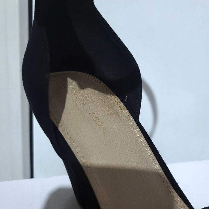 Sandale tip pantof cu toc asos 38.5 negru