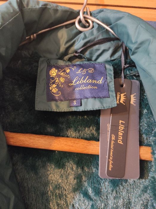 Geacă de iarnă nouă , cu etichetă, călduroasă, lungime medie