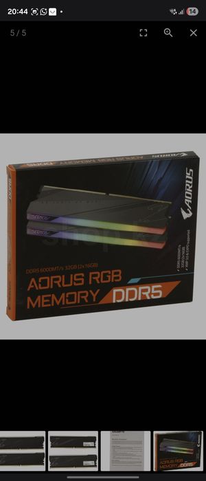 Gigabyte aourus DDR5 16Gbx4 6000Mhz(64Gb)