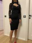 Rochie neagra cu dantela