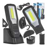 Lampa de lucru cu led cob 10w+5w reincarcabila cu suport, magnetic, ca