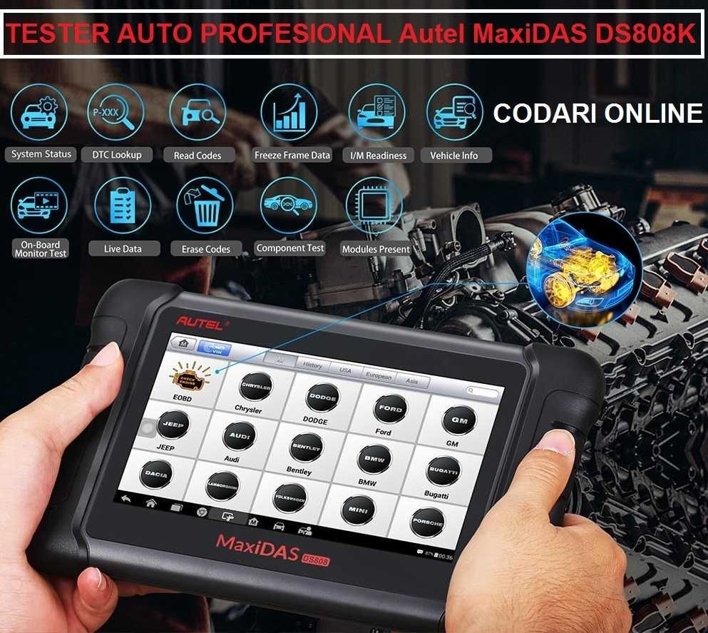 Autel Maxidas DS808K kit profesional diagnoza auto multimarca original