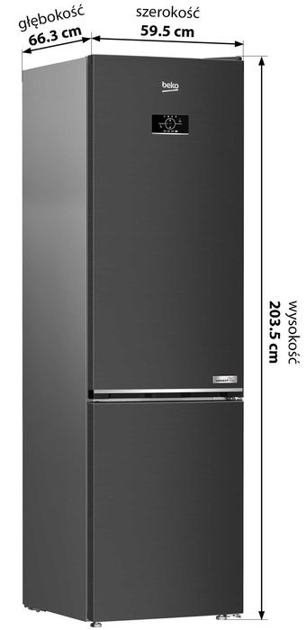 Нов инверторен хладилник с фризер Beko 203 см No Frost
