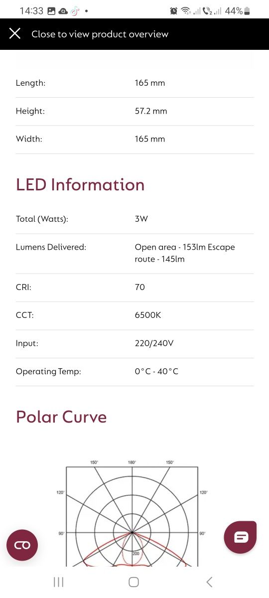 Lumina de urgenta Falcon Led