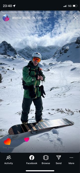 Сплитборд Nitro 161cm., автомати Karakoram и колани Kohla + сгъв. щеки