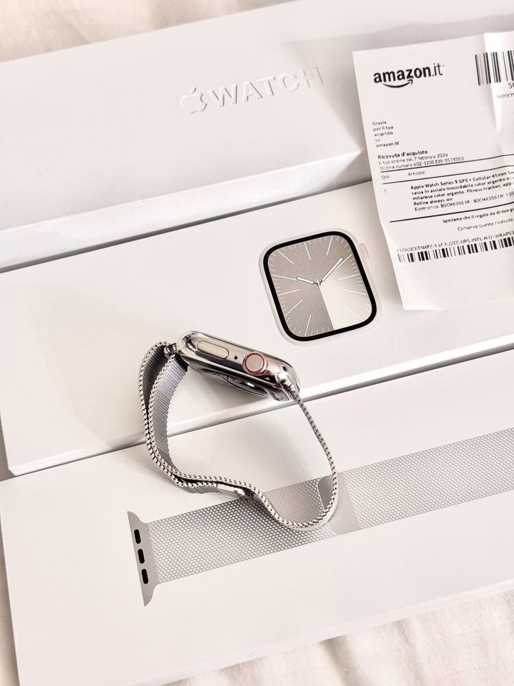Apple watch 9 series 41 mm silver stainless steel