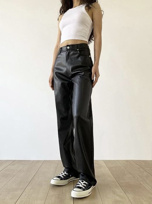 кожаные штаны женские