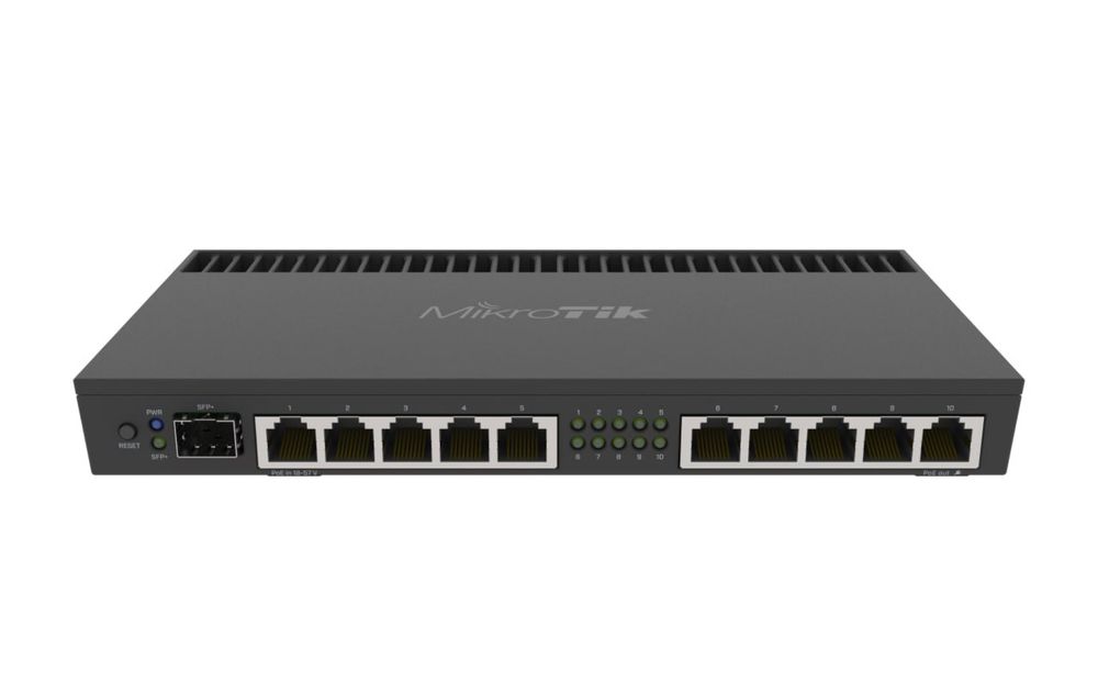 Маршрутизатор с 10 портами RB4011iGS+RM
