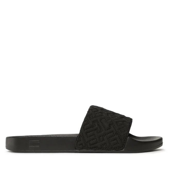 Дамски чехли Tommy Hilfiger Th Elevated Slide Black размери 39-40