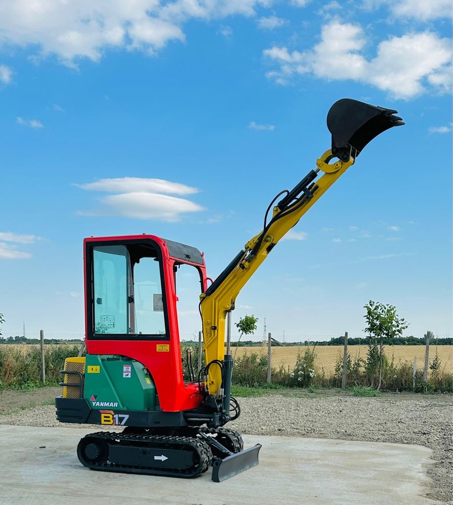 Miniexcavator marca yanmar, 1,7 tone, an 2001,
