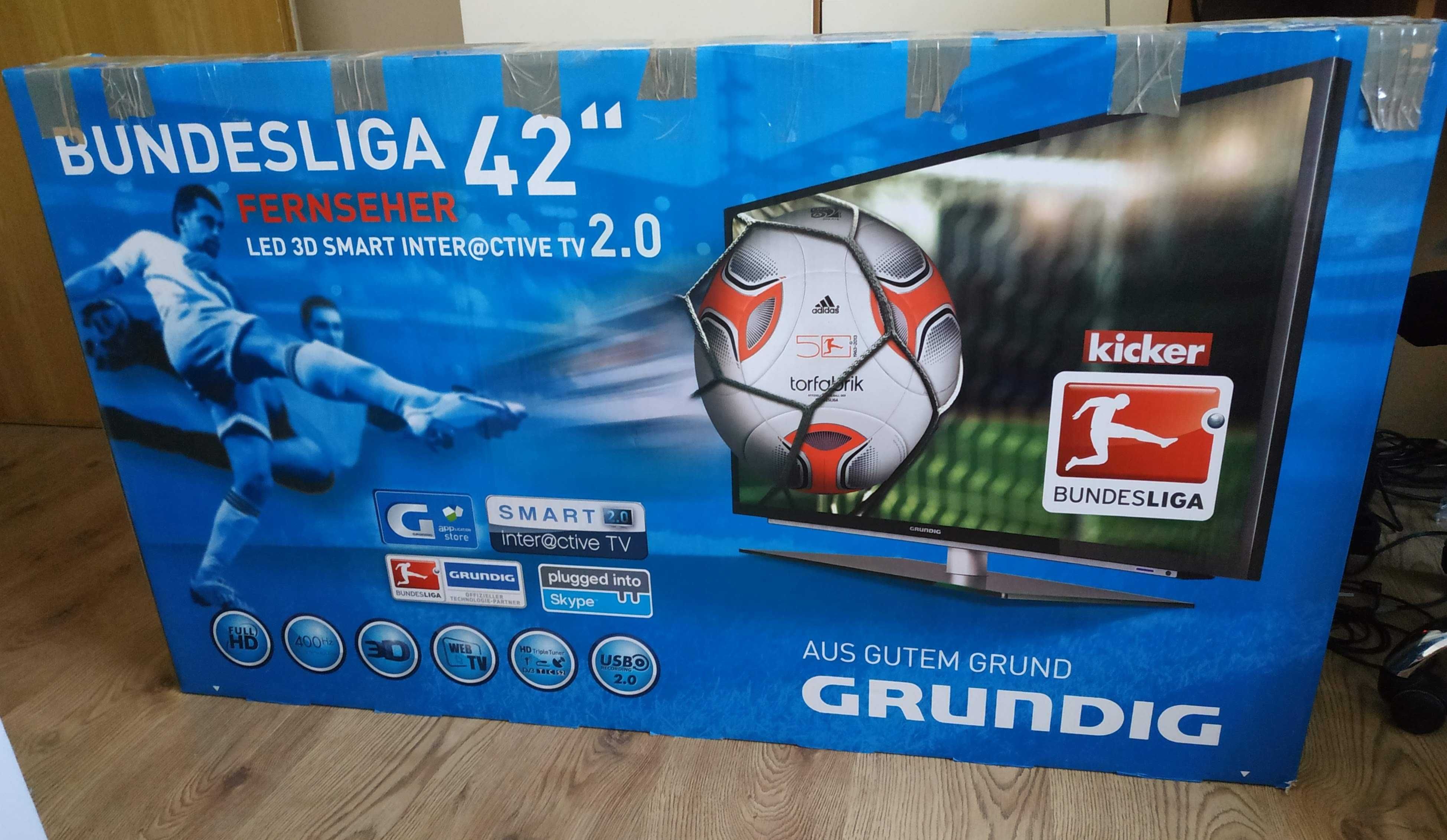 Grundig 42" 3D, Smart, Full HD, LED,  42VLE9372BL