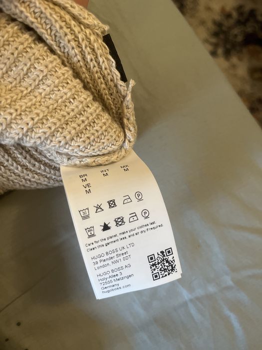 BOSS Памуков Пуловер