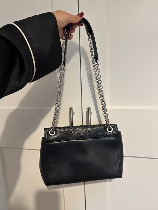 Geantă, Calvin Klein, dama, negru