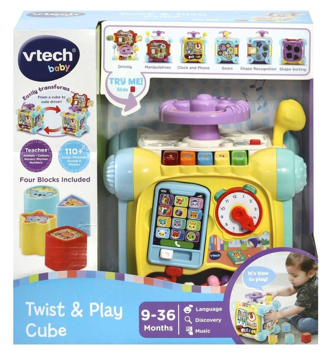 Интерактивна играчка Vtech, Музикален образователен куб