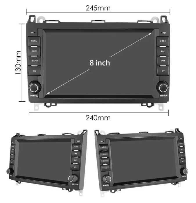 Navigatie Android Mercedes Sprinter w245 Crafter WIFI CARPLAY 1-8GB