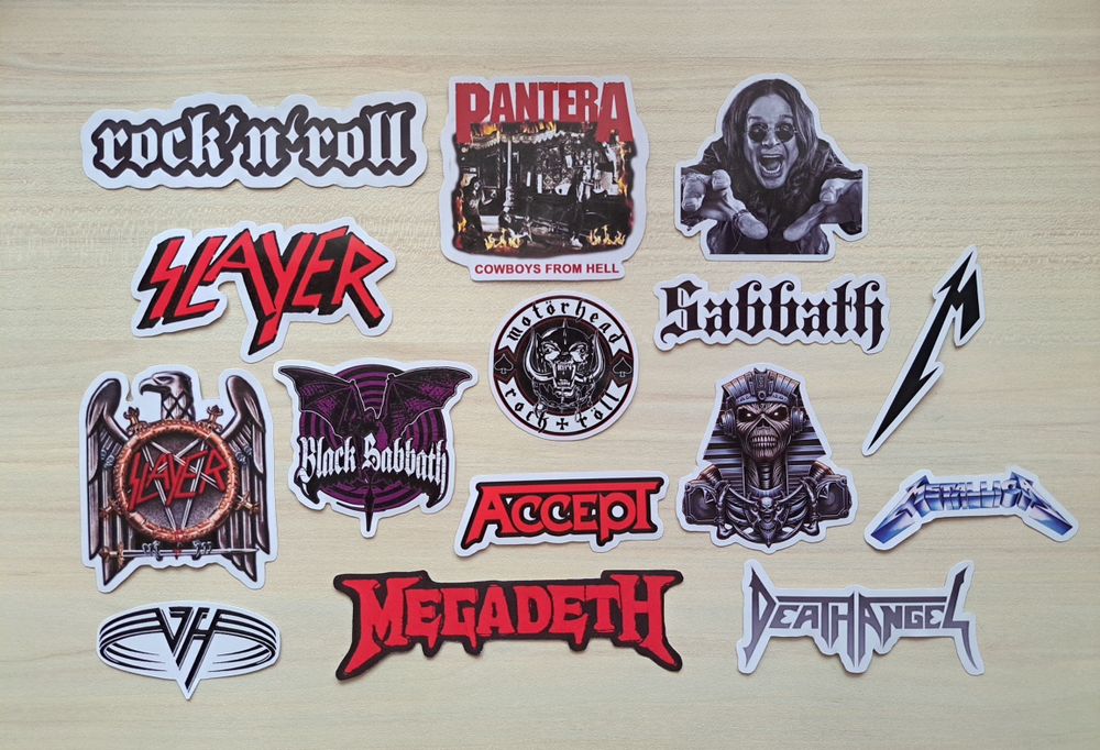 Рок/Метъл декорации за лаптоп/китара