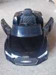 Masinuta electrica, Audi R8 Spyder, cu telecomanda, negru, roti EVA