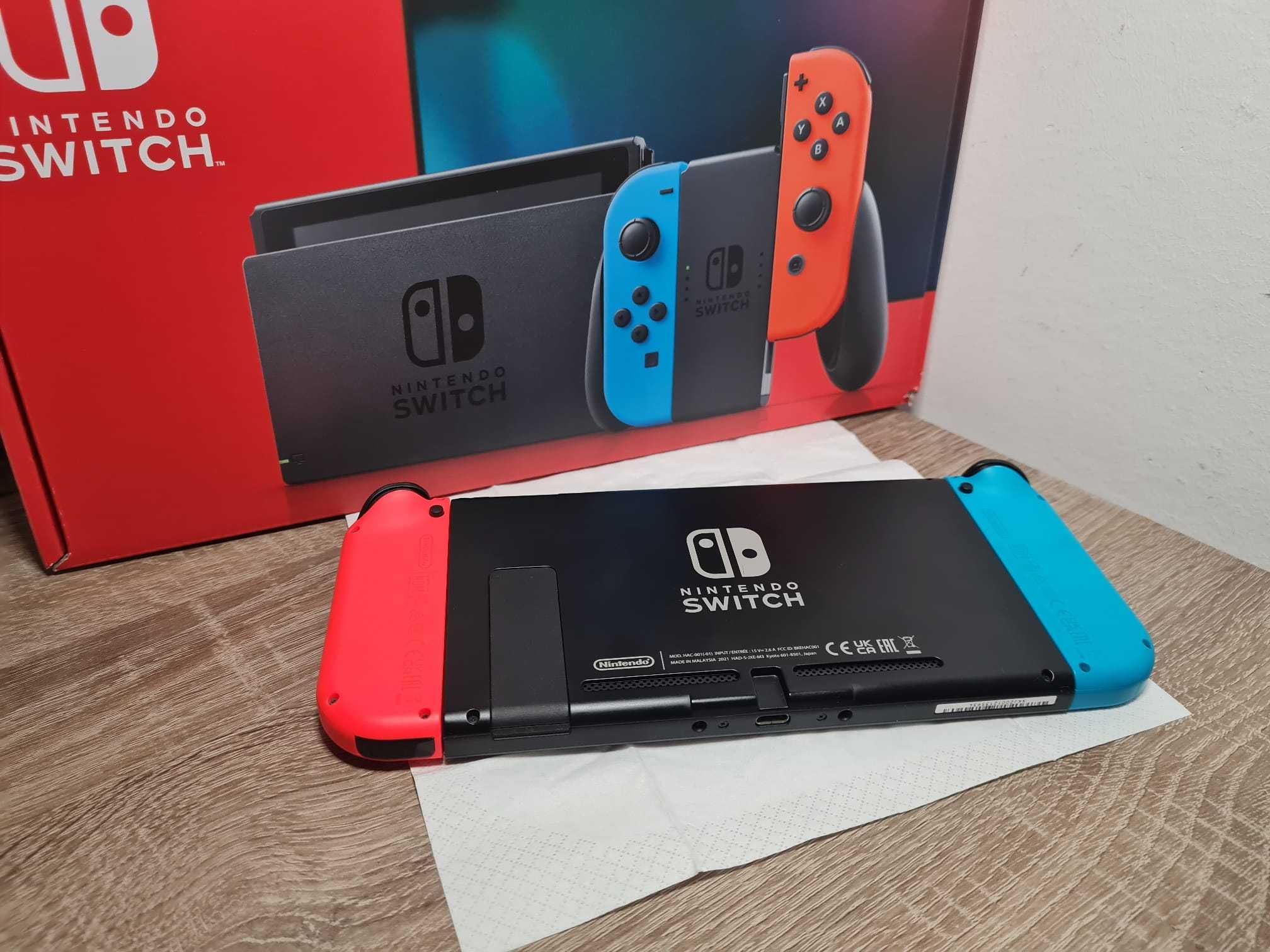 Complet Nintendo Switch v2 cu cutie