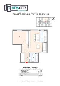 Apartament cu doua camere open space, FINISAT, 9% TVA