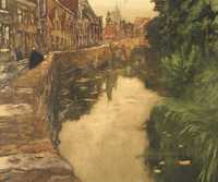 Albert Baertsoen (1866-1922), d - Canal à Bruges