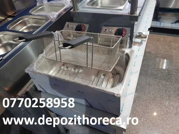 Friteuza electrica de banc cu 1 cuva 14 litri, 220V