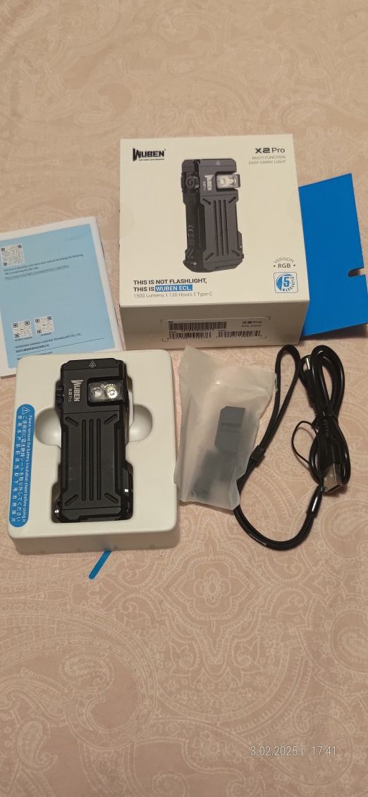 Фенер wuben x2 pro Вубен