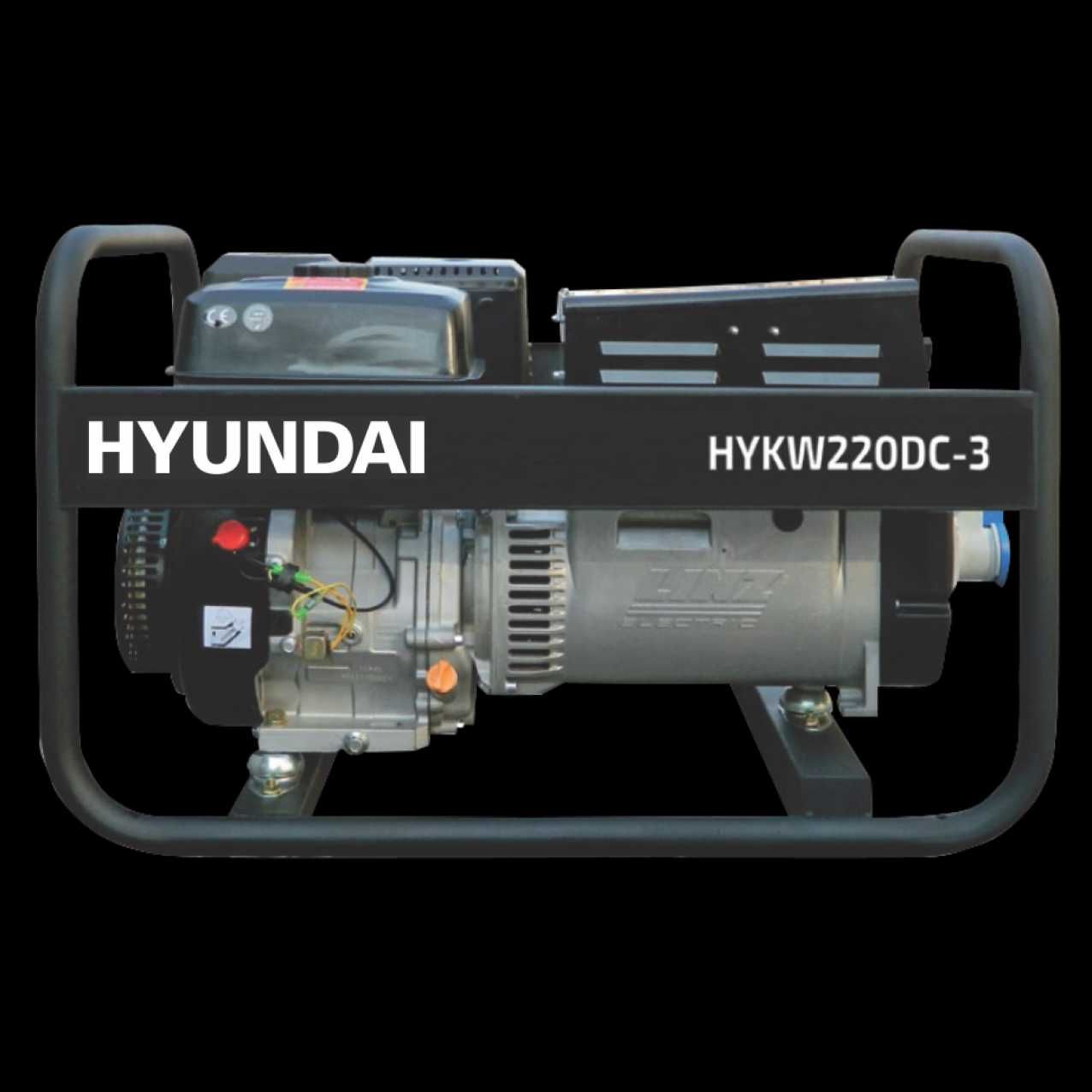 Generator de curent  cu sudura 220A 380/220V Hyundai HYKW220DC-3-M