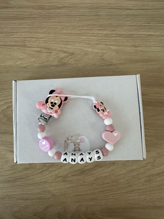 Lantisoare pentru suzete personalizate din silicon alimentar