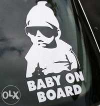Стикер за кола " Бебе в колата " Baby on Board " стикери лепенка