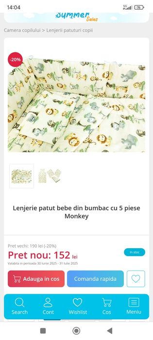 Vand pătuț in stare buna