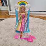 Barbie cu hinta, leagan si accesorii