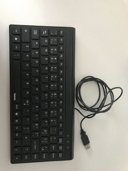 Hama Tastatură cu fir Slimline "SL720", negru, layout RO