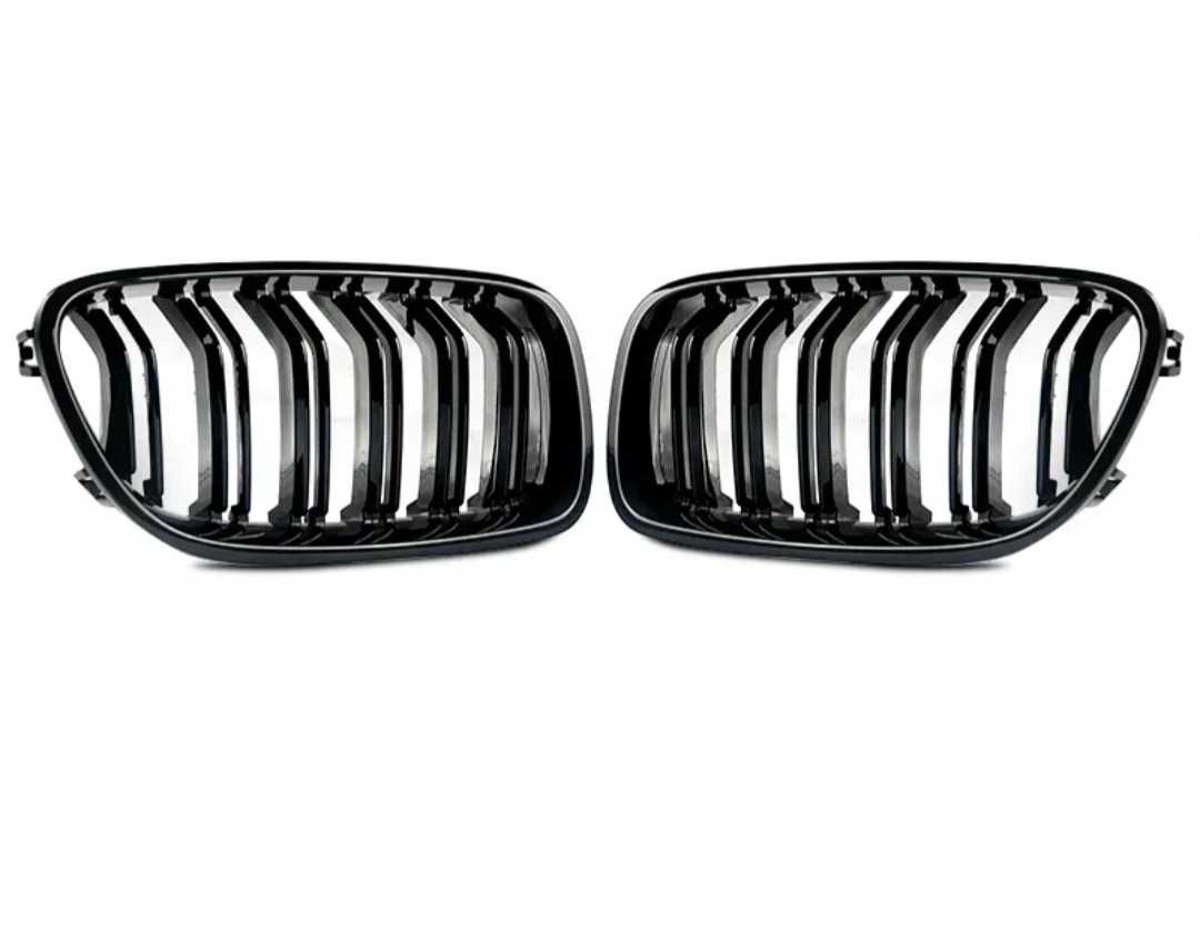 Двойни M5 Бъбреци Решетки BMW F10 F11 2010-17 БМВ Ф10 Ф11 черен Гланц